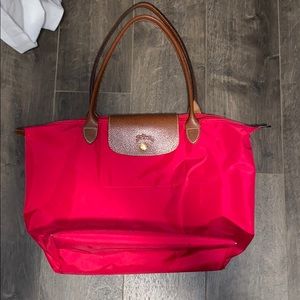 Longchamp red tote